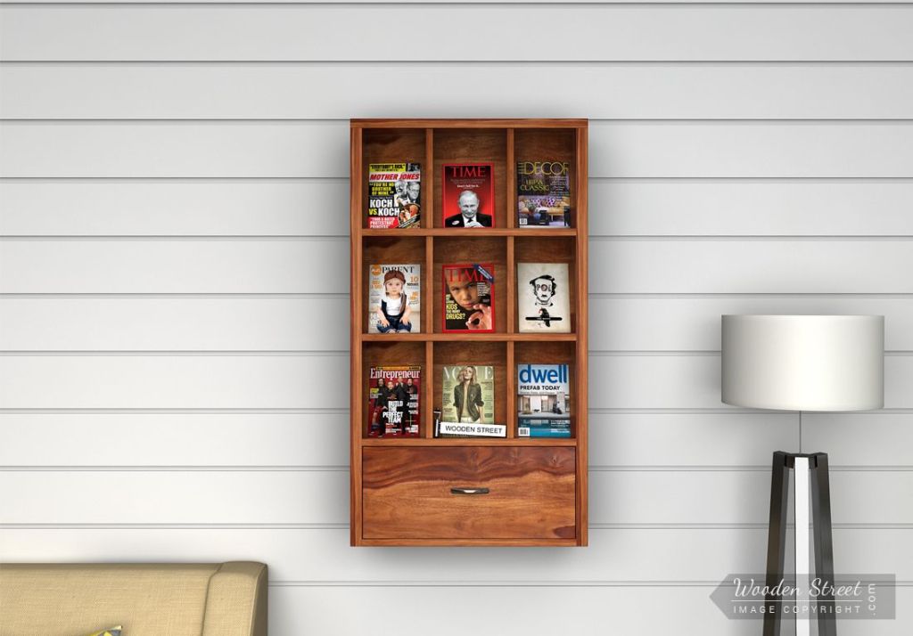 wooden magazine racks online