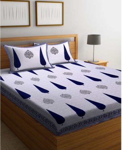 Blue screen Double Bed sheet